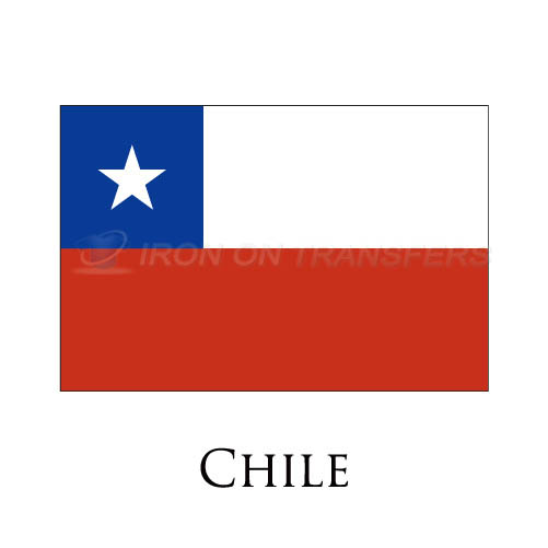 Chile flag Iron-on Stickers (Heat Transfers)NO.1847